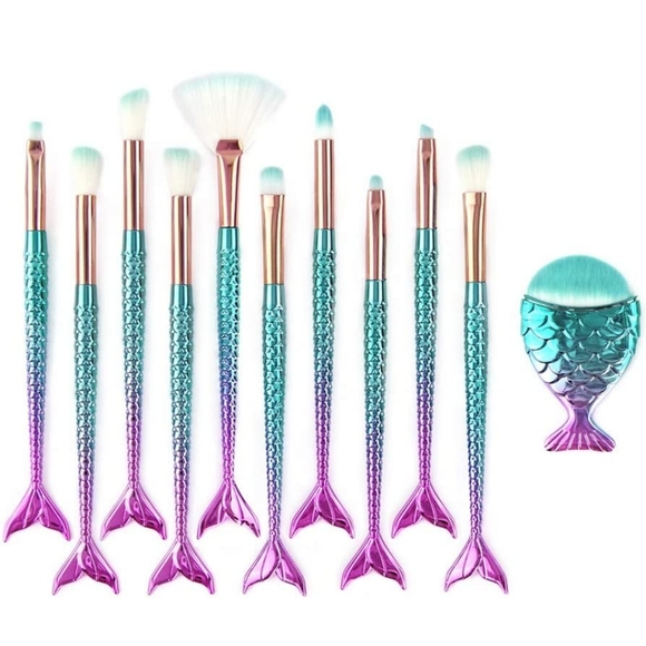 10 piece diamond/crystal make up brush set - Picture 4 of 5